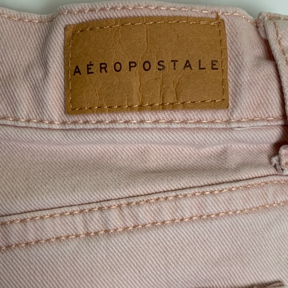 Aeropostale Women Shorts Size 0 Pink Distressed High Waisted Shorty - Picture 4 of 9